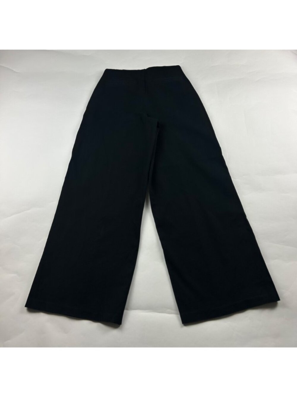 Old Navy Black Stretch Canvas High Rise Wide Leg Pixie Pant S - Picture 6 of 7